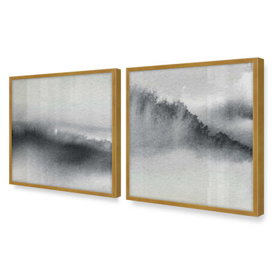 «Whispering Woods», ensemble de 2 reproductions sur papier mat d'archives dans un cadre