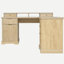 Bureau en L 59 po cannelé avec station de charge et armoire de rangement 59 po Modern-1676246167