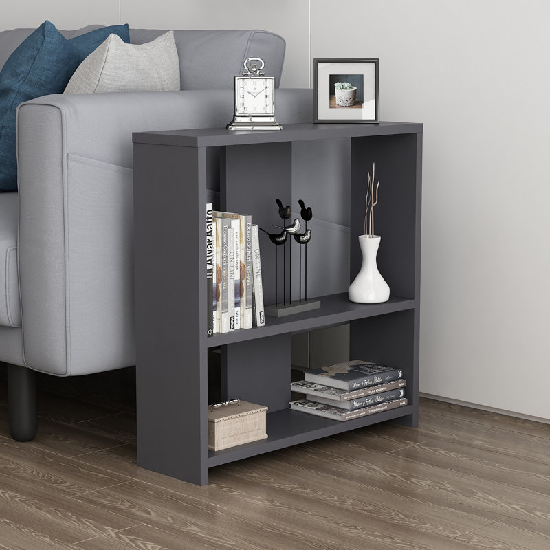 Amvi End Table, Black/Black