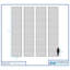 Harbour Housewares 30gsm Plant Fleece Frost Protection Set - 4M x 40M (4 Rolls)