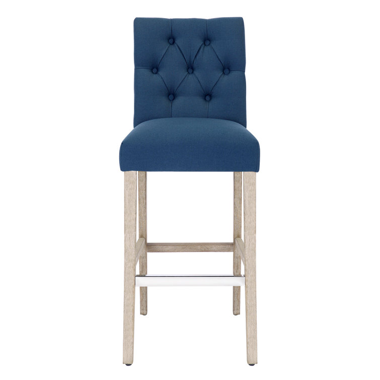 Bryanna Upholstered Counter Stool with Solid Wood Frame