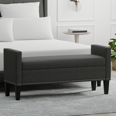 Macrina Polyester Upholstered Storage Bench