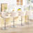 Jenniefer Swivel Upholstered Adjustable Height Counter Stool with Metal Frame Modern Bar Chair For Kitchen Island, Dining Room (Set of 2)