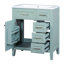 Meuble-lavabo 30 po - Armoire avec vis et tiroir moderne-344943308