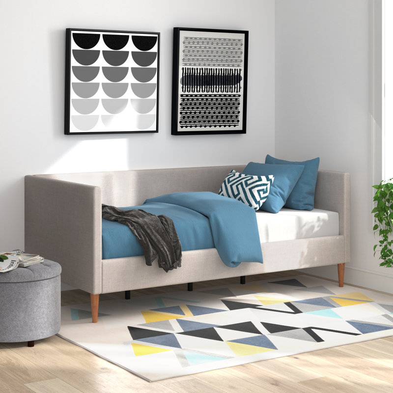 Lit de jour simple Oslo, Lin beige