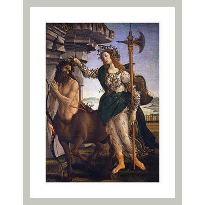 «Pallas and the Centaur» par Sandro Botticelli, impression giclée sur cadre