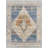 Oriental Machine Made Power Loomed Polyester Area Rug in Blue-1277027540