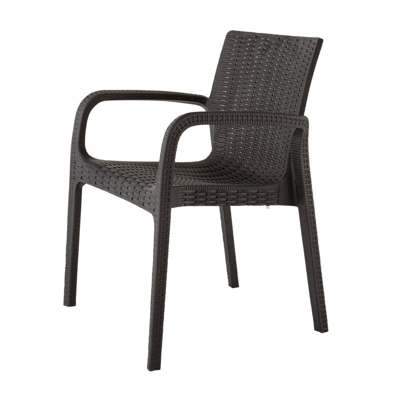 Koppla Resin Outdoor Armchair, Set of 2, Brown