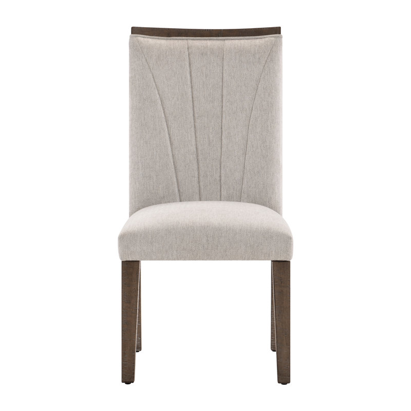 Ensemble de 2 chaises d'appoint en bois de conception contemporaine, idéales pour les espaces de salle à manger modernes et les réceptions élégantes.