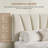 Velvet Upholstered Platform Bed Frame With Tufted Headboard And Nailhead Trim, Adjustable Height, No Box Spring Needed-910085855-910085853