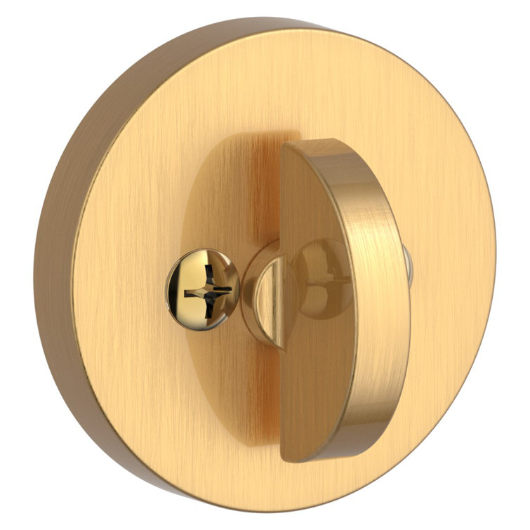 Contemporary Round Single Cylinder Deadbolt