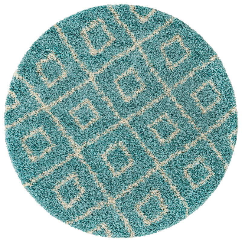 Assis Geometric Indoor Rug, Round 5'3"