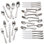 45 Piece 18/10 Stainless Steel Flatware Set, Service for 8