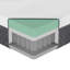 Matelas hybride 12 po avec mousse viscoélastique imprégnée de gel et thé vert-1613887579