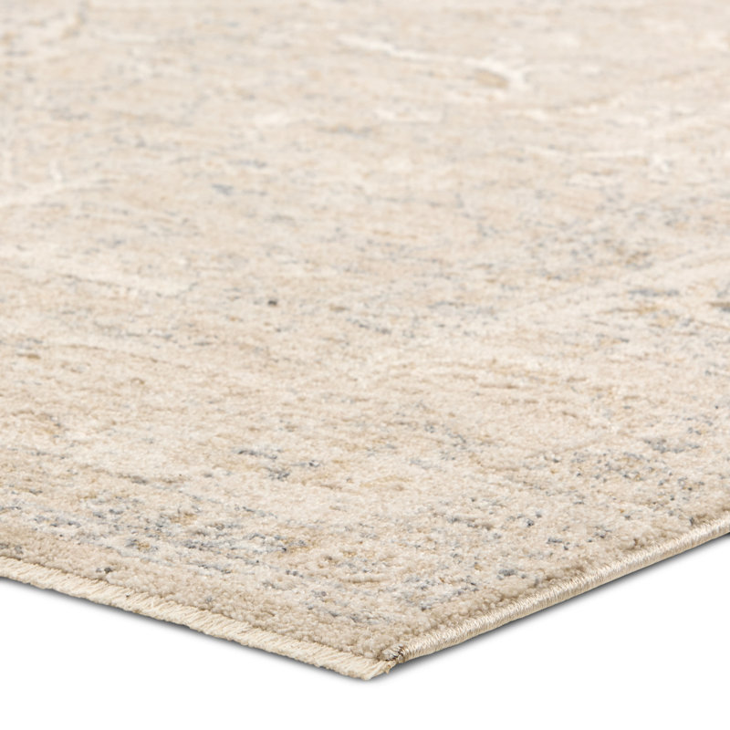 Tapis gris Hallam Medallion, Rectangle 8 pi 6 po x 11 pi 6 po