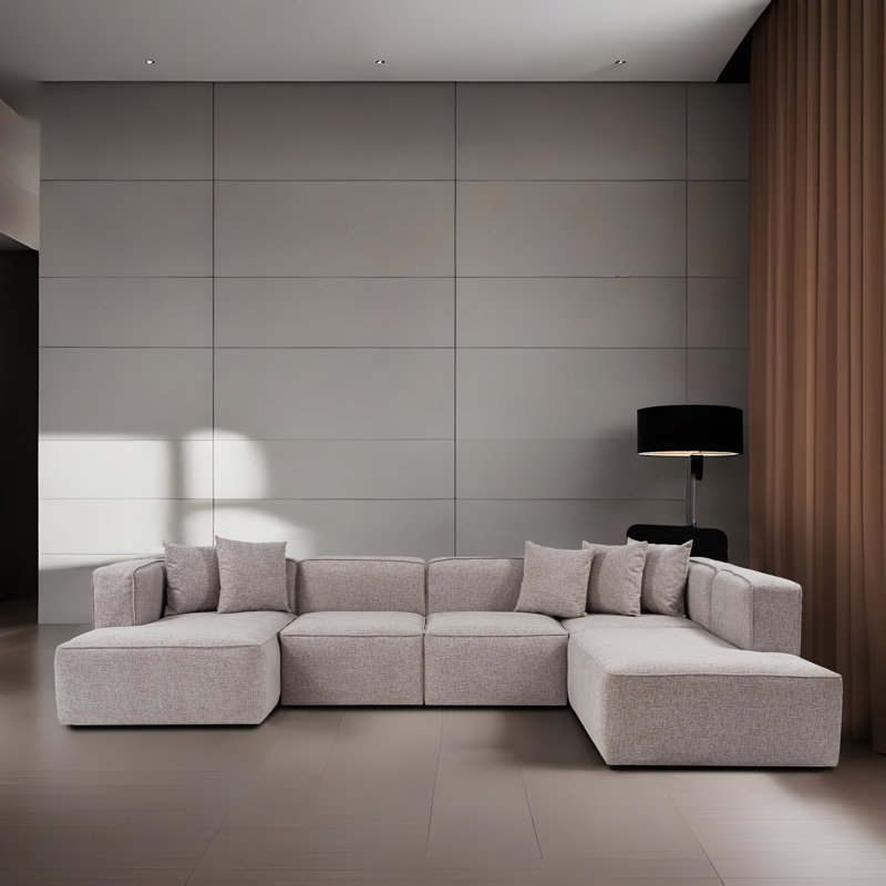 Canapé d’angle, H 27,2 po x l 110,2 po x P 35,4 po