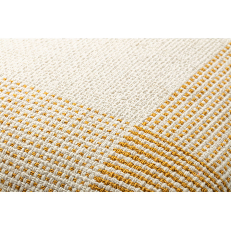  Decorative Square Pillow Cover, Natural/Gold