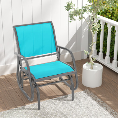 Balancelle d'extérieur simple avec chaise berçante et accoudoirs