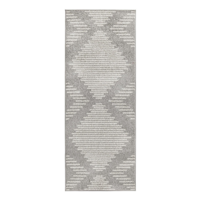Synthetic Geometric Indoor Rug, Runner 2' x 5'3"