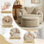 Chaise longue surdimensionnée avec repose-pieds 53,15 po-160127555