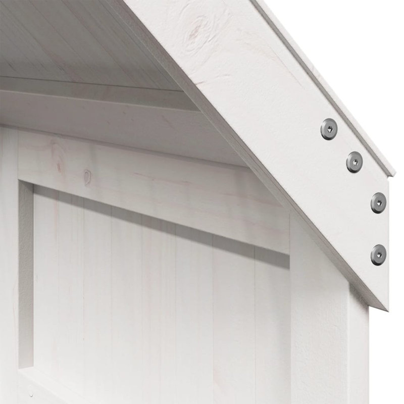 Arely Bunk Bed/ Loft Bed Accessories, 132cm H x 55cm L x 84cm W, White