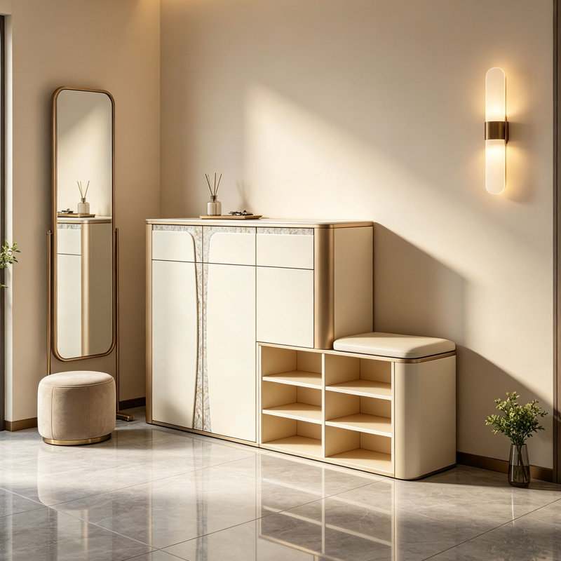 Timesha, 43.31"H x  62.99"W x  13.78"D, Beige