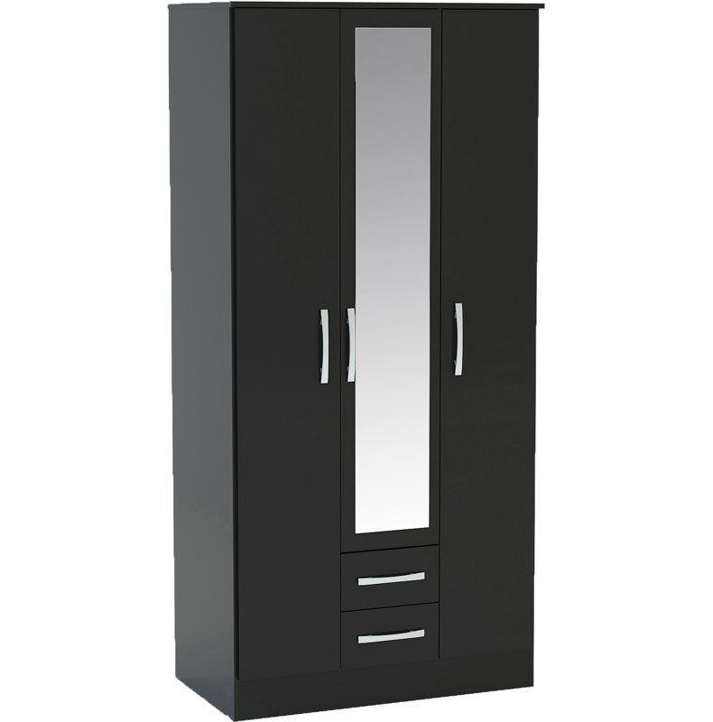 Marquitta 3 Door Wardrobe, Black