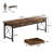 Tayesha 78.74'' W Double Computer Desk, Two Person Desk with 3 Drawers & 4 Hooks-1736158723