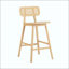 Tabouret de bar d'intérieur en bois, fini, ensemble de 2-157909827
