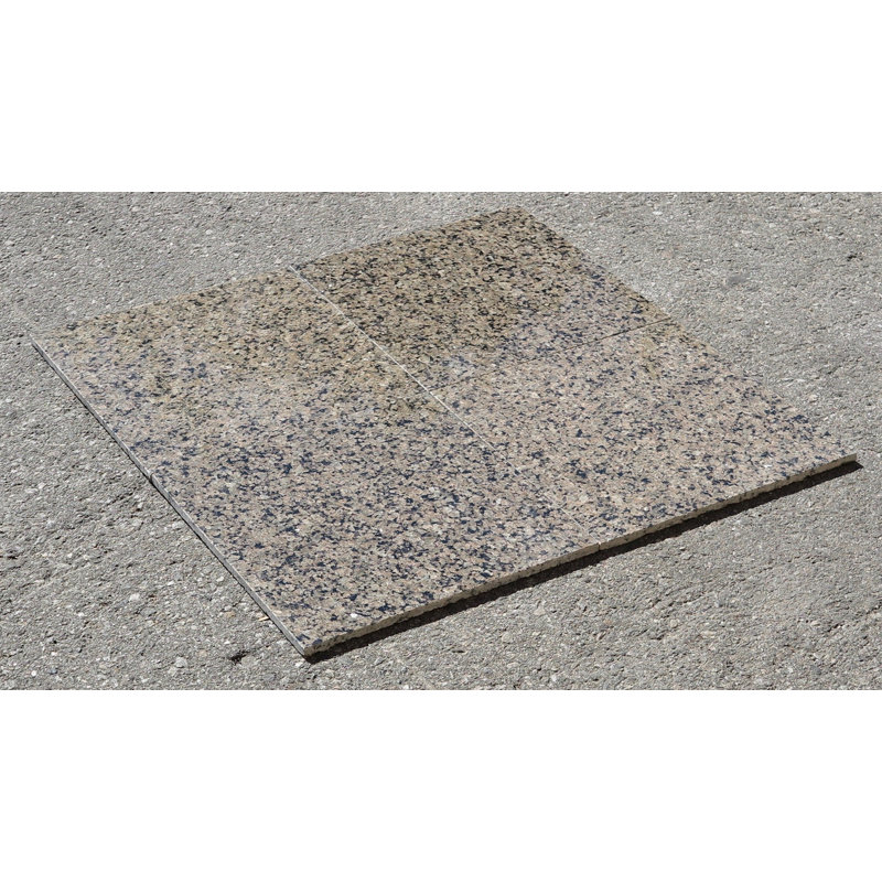 Carreau de mur et de sol en granite 12 po x 12 po, Brun tropical