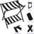 Folding Metal Luggage Rack - 2 Pack