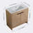 Oretha 35.9 " W Freestanding Standard Free Standing Single Double Single Vanity Bathroom Vanity With Ceramic Top