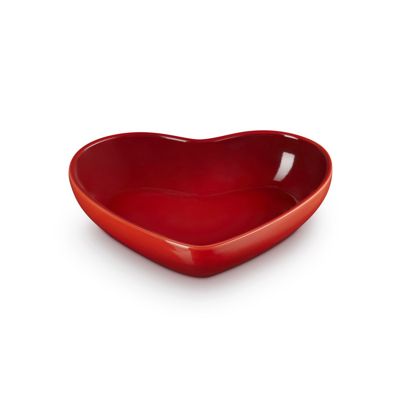 Le Creuset Stoneware Heart Bowl, Cerise