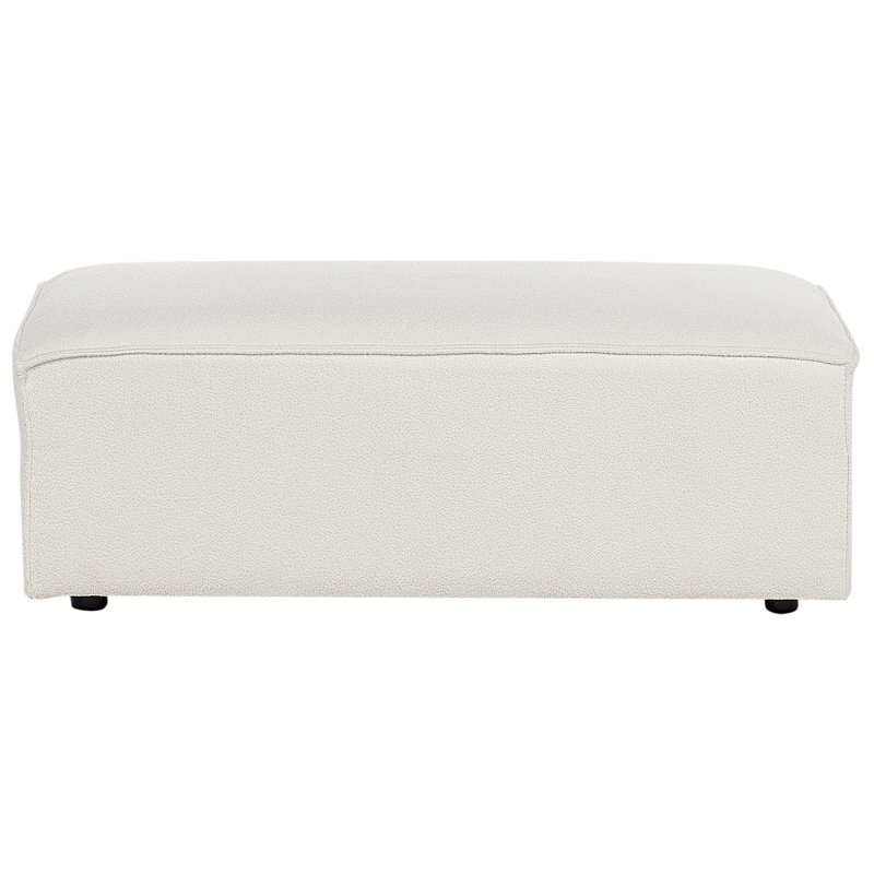Bradeord 52cm Wide Rectangle Standard Ottoman, White Boucle