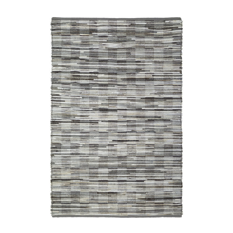 Susanna Geometric Cowhide Hand Woven 180cm X 120cm Area Rug