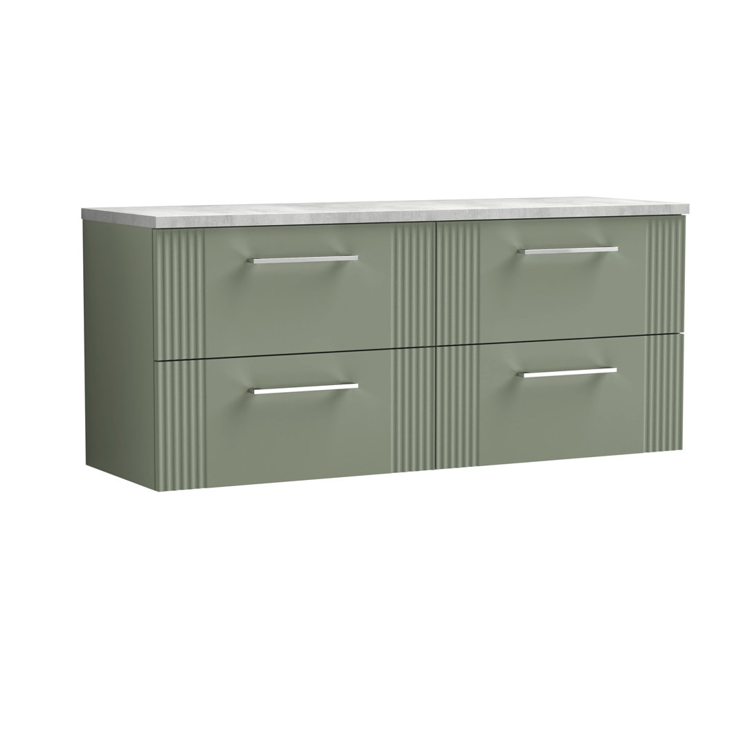 Deco 121.49cm Double Bathroom Vanity Base Only