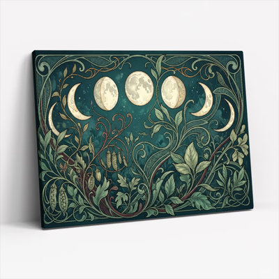 Moon Phases Canvas Wall Art Set Of 1
