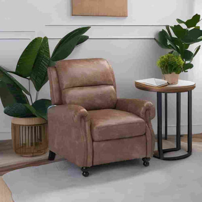 Fauteuil inclinable manuel en velours surdimensionné pour adultes, canapé à 2 niveaux avec coussins inclinables avec rangement caché et porte-gobelets
