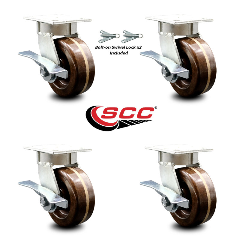 Roulettes phénoliques à haute température Kingpinless
