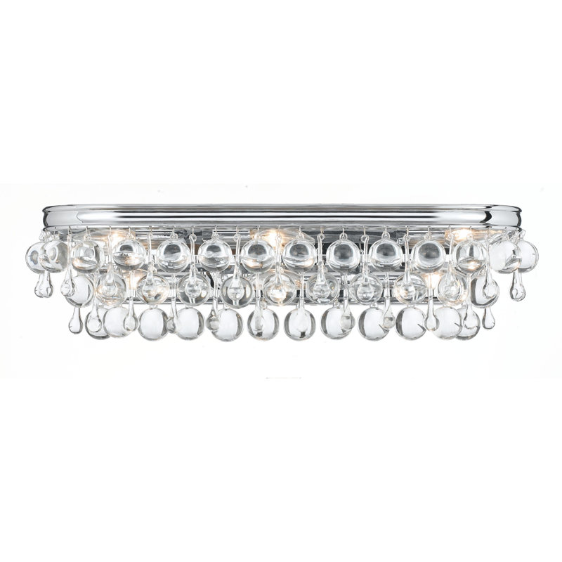 Éclairage de salle de bain à intensité variable 6 lumières Freddy, Chrome poli
