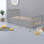 Lits simples peu encombrants avec structure et lit gigogne en bois gris pour les chambres modernes