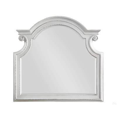 Antique White Finish Mirror