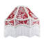 20cm H Cotton Empire Lamp Shade ( No Direct Attachment Method ) in Red