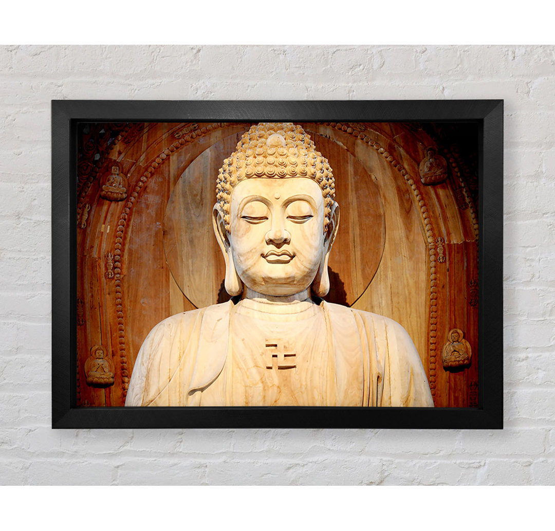 Buddha Gesicht Statue - Druck