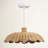 Aurelia Outdoor Rattan Pendant Light - 24" Natural Large Dome 1-Light Polished Handwoven Dimmable Hanging Light For Patio & Porch in Coastal, Farmhouse, Country & Rustic Style-237534258-237534259