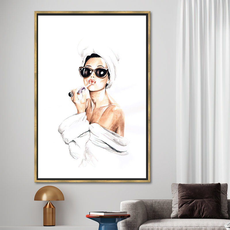 Print on Canvas, Gold Floater Framed, 20 cm H x 30 cm W