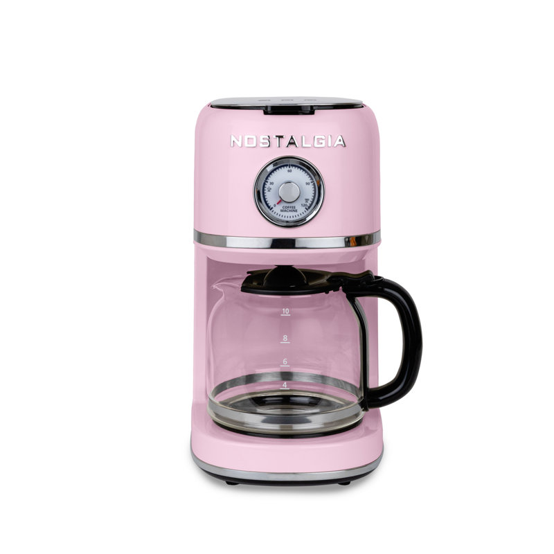 Cafetière 10 tasses Nostalgia Classic Retro, rose, Rose