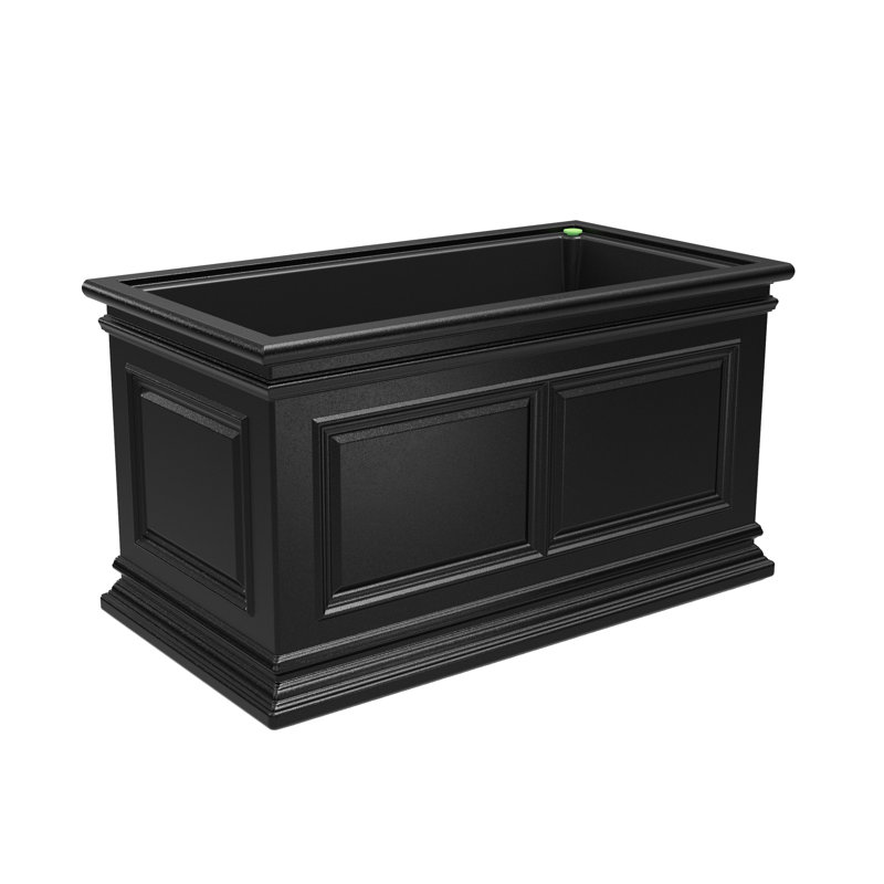 Covington Self-Watering Planter, Trough, Black