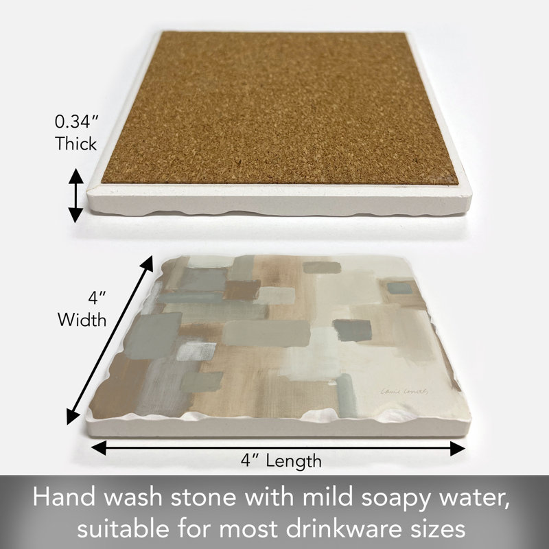 Soft Patches I Single Tumbled Tile Coaster Create Your Own Set