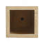 Boîte à fleurs rectangulaire en travertin faite à la main MGO, H 27 po, parfaite pour l'intérieur et l'extérieur, durable et élégante